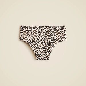 NWT J CREW Hallie bikini bottom in Classic Sculpt™ in leopard print